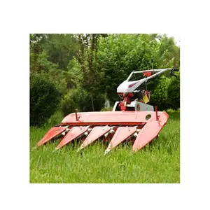 Portable Wheat/Leek/Corn Cutting Machine combine harvester Small Walking Tractor grass reaper mini tiller with attachments