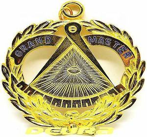 Masónica Collar delantal bordado a mano Grand Lodge pasado maestro colgante accesorios masónicos insignias - Product Image 6