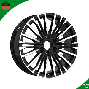 Jantes en alliage 20 pouces pour voiture, 6 trous, 20x8, 6X139.7, noires avec face usinée, multi-rayons, jantes en alliage coulé pour Nissan PATROL - Product Image 1