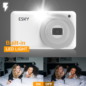 Petits objectifs de poche Compact <span class=keywords><strong>Vintage</strong></span> FHD 2.8 pouces numérique 4K caméscope vidéo 6X Zoom optique appareil photo numérique pour adolescents étudiant - Product Image 3