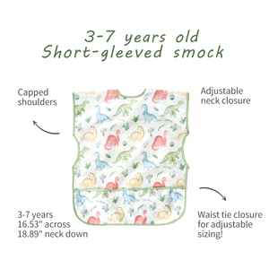 Delantal de <span class=keywords><strong>Dibujo</strong></span> Infantil Ajustable, Impermeable y Ecológico con Estampado de Dibujos Animados Happyflute, <span class=keywords><strong>Babero</strong></span> Personalizado para Bebé - Product Image 4