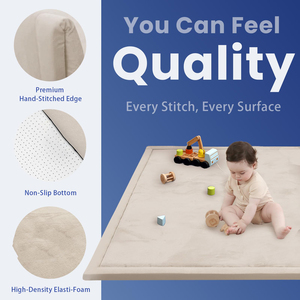 High Quality Flannel Non-Slip Thick High Density <b>Foam</b> Crawling Rug for Infants Non-Toxic Foldable Kids Indoor Tatami <b>Play</b> Mat - Product Image 5