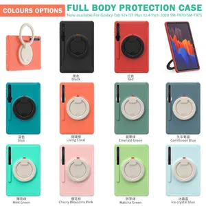 TPU Tablet Cover Case With S Pen Slot For Samsung Galaxy Tab S7 FE 5G S8 Plus S7 Plus 12.4 Inch Case Cover