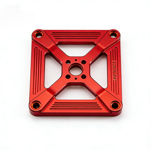 แผ่นอะแดปเตอร์อลูมิเนียม CNC ความแม่นยำสูง OEM สำหรับการเชื่อมต่อปลายหุ่นยนต์อุตสาหกรรม - Product Image 1