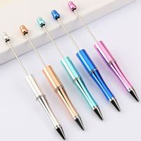 Gran oferta Agregar A, bolígrafo de joyería de cuentas, bolígrafo de regalo decorativo con cuentas, moldeable bolígrafo de plástico, bolígrafo Diy/