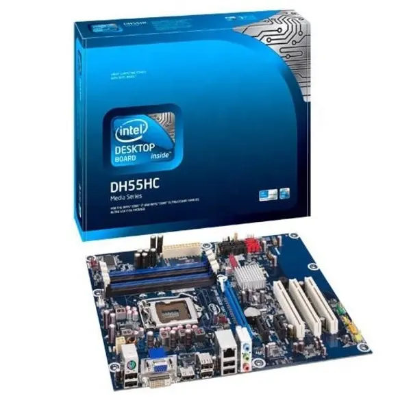 Intel เดิมไมโคร ATX คณะกรรมการสก์ท็อป DH55HC.สนับสนุน DDR3 16กิกะไบต์,Intel HD เสียง,12USB,6 SATA3.0,PCIE.