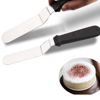 Spatule à gâteau droite en acier inoxydable de 4, 6, 8, 10 et 12 pouces, spatule à glaçage, grattoir à gâteau