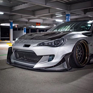 Pare-chocs avant Style SW pour <span class=keywords><strong>Toyota</strong></span> GT86 2013 - <span class=keywords><strong>2019</strong></span> pour Subaru BRZ mise à niveau Rocket Bunny Version 3.5 Kits de carrosserie larges extérieur de voiture - Product Image 6