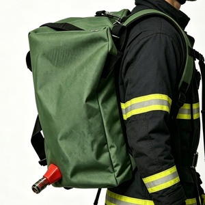 Sac à dos de lutte contre les incendies forestiers robuste et ergonomique en PVC Oxford <span class=keywords><strong>vert</strong></span> forêt, avec pulvérisateur à pompe WaterJet Vanguard de 5 gallons - Product Image 4