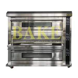 commercial bread deck oven with stone for pizza making single deck electric oven for loaf bread machine