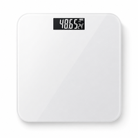Balance numérique en verre trempé de haute précision avec grand écran LCD pour le suivi du poids et le fitness à domicile (vente en gros)