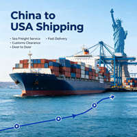 Top 10 des transitaires rapides : Fret maritime LCL + Express DDP Chine-USA pour Amazon FBA, dédouanement, 15-25 jours, assurance transport
