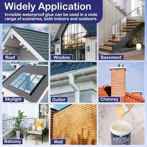 Modern Transparent <b>Waterproof</b> Coating Invisible <b>Waterproof</b> Sealant Eco-Friendly Durable Leak Repair Coating for Roof Wall Garden - Product Image 6