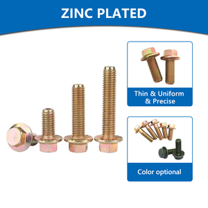 उच्च गुणवत्ता वाले m10 20 मिमी थोक एम 20 4.8 फ्लैंज m6x25 बोल्ट काले 12.9 m14 m16 फ्लैंज बोल्ट उद्योग - Product Image 4