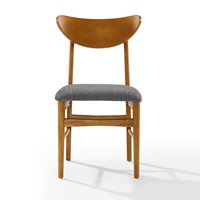 Ensemble de chaises de salle à manger en bois massif moderne - Chaises en bois durables de qualité commerciale avec siège en tissu et pieds en bois de caoutchouc pour restaurant hôtel