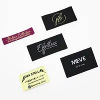 Özel kumaş etiketleri demir on logo BASKI MAKİNESİ üreticileri konfeksiyon saten kumaş giyim dokuma etiket