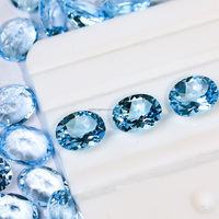 Datian Natural Topaz Gems Stones AA Quality Oval Cut 10*8mm Wholesale Natural Loose Gemstone Natural Topaz Sky Blue Topaz