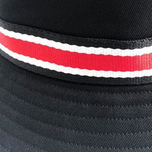 Chapeau seau noir uni chaîne OEM mode haute qualité logo personnalisé coton femmes hommes vierge - Product Image 5