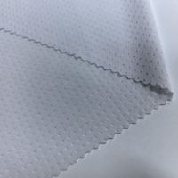 Tissu respirant en maille œil-de-perdrix 90 GSM, 93 % polyester, 7 % élasthanne, jacquard, pour vêtements de sport, vêtements anti-UV
