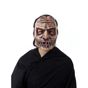 Maschera decorativa per Festival halloween spaventoso avere una bocca piena di unghie maschera per il viso horror per decorare la festa