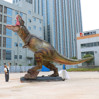 T-rex de dinosaure animatronique grandeur nature réaliste d'extérieur de grand 10 mètres pour Jurassic Dinosaur Park
