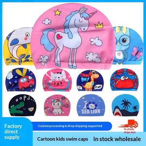 <span class=keywords><strong>Bonnet</strong></span> <span class=keywords><strong>de</strong></span> <span class=keywords><strong>bain</strong></span> pour enfants avec protection des oreilles, motif dessin animé, pour garçons et filles, design mignon - Product Image 6