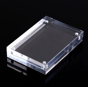 Cadre <span class=keywords><strong>photo</strong></span> magnétique moderne en acrylique transparent de 5,2*7,6 cm, format personnalisé, prix abordable, avec insertion d'image pour réfrigérateur - Product Image 2
