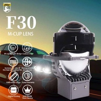 Sanvi - Phares LED à projecteur laser super lumineux de haute qualité F30 M-CUP Lens 12V, nouveaux, 71-78W, 6000 lumens, 3 pouces, universels
