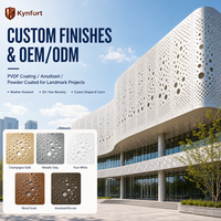 Mur rideau en alliage d'aluminium de style moderne pour immeuble de bureaux, écologique, personnalisable en taille et couleur, épaisseur 1,5 mm