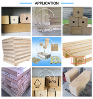 Bloc automatique de sciure de bois contreplaqué compacteur presse à chaud bloc de sciure de bois formant la machine