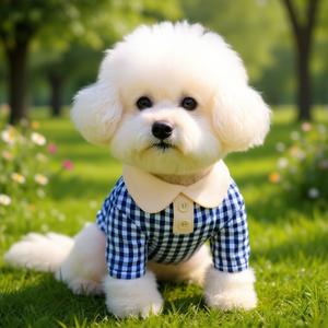 Camiseta de Lujo Clásica para Perro, de Poliéster, con Estampado de Cuadros, Estilo Casual de Verano para Cachorros y Mascotas Medianas y Grandes - Product Image 2