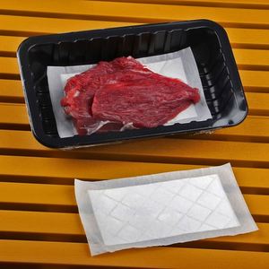 Food Packaging <b>Paper</b> Absorbent <b>Pad</b> Meat <b>Pad</b> Food Grade Eco-friendly 160x90mm 40~70ml/pcs Dust-free 3~7 Days Misource - Product Image 4