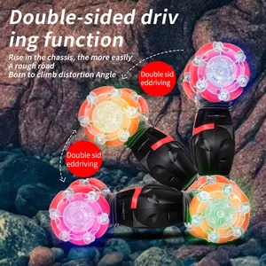 2.4G Gesture Induction Remote Control Twist Car 360 Degrees Rolling With Light Drift Off-road Rc Stunt Car Toy For Boy