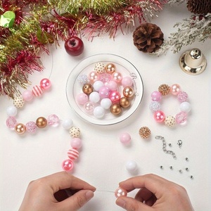 Thân Thiện Với Môi 3D Thạch 20Mm Bong Bóng Kẹo Cao Su Acrylic Hạt Set 50 Miếng Cho Tự Làm Bút May Làm Đồ Trang Sức Handmade Phụ Kiện - Product Image 4