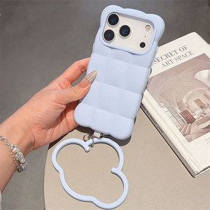 Coque Arrière Souple en TPU Antichoc avec Coussin d'Air et Breloque Nuage 3D Mignon pour iPhone 18 17 16 15 14 13 Pro Max - Product Image 4