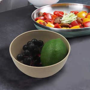 Vajilla sostenible de paja de trigo para niños y familiares, sopa <span class=keywords><strong>Ramen</strong></span>, desayuno, cereales, ensalada, contenedor de alimentos, juegos de cuencos - Product Image 3