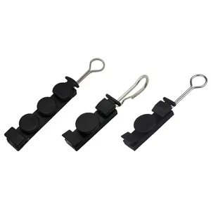 S Type Electric plastic wedge Wire Anchor Pole Clamp FTTH Drop Wire Cable Clamps