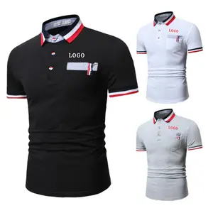 Camiseta de Polo para hombre, camisa de algodón puro con Logo impreso personalizado, nuevo diseño, barata, venta al por mayor
