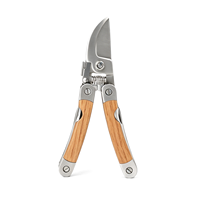Cisailles de jardin VERTAK 5 en 1, outils de greffage et d'élagage d'arbres, manche en bois, ciseaux de jardin multifonctions en acier inoxydable