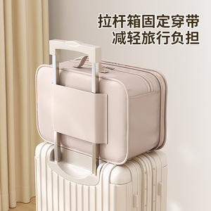 Hanging Clothes Storage Bag Rectangular Khaki Purple Hook Type For Bedroom Travel Organizing Closet - Product Image 2