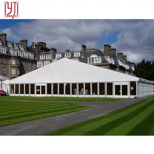 Grandes eventos banquetes branco de luxo, tenda marquee de casamento com 15x30 pés para venda