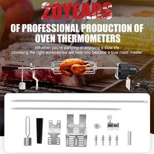 Rotisserie Grill Kit Universal Churrasco Cuspir Rod Kit Churrasco Rotisserie Assado Kit Com Motor