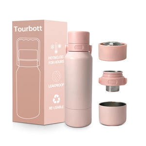 Vendita calda bottiglia regalo all'ingrosso massa portatile pallone sottovuoto isolato spingere bottiglia di acqua aperta con infusore di tè e ciotola inferiore - Product Image 1