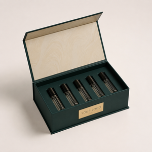 Scatola Regalo di Lusso in Cartone Rigido con Chiusura Magnetica, Logo Personalizzato in Lamina d'Oro, Inserto in EVA per Set di Profumi, Prodotti per la Cura della Pelle e Cosmetici - Product Image 1