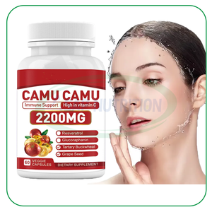 Extracto de Camu de etiqueta privada Cápsulas de vitamina C de fruta 1000mg Suplemento de refuerzo del sistema inmunológico Cápsula orgánica de Camu - Product Image 1