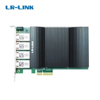 LR-LINK LRES2039PT-PoE PCIe X4 Frame Grabber Ethernet Adaptateur Quad Port PoE RJ45 Carte Réseau Stock Serveur Produit Interne