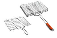 Portable En Acier Inoxydable Charbon De Bois Grill Fumeur Camping En Plein Air BBQ Accessoires Circulaire Légumineuses Barbecue Brochette De Stockage En Métal