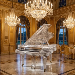 <span class=keywords><strong>Pianoforte</strong></span> a Coda Moderno in Cristallo a 88 Tasti, Leggero ed Ecologico, con Custodia, Design Personalizzato di Fabbrica per Sale da Concerto, Mostre d'Arte, Banchetti - Product Image 2