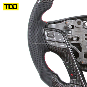 Volante de Fibra de Carbono Real TDD Compatible con Hyundai Palisade, SantaFe, Tucson, Encino, I30, I10, Veloster, Mistra - Product Image 4