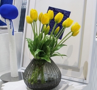 Tulipe en silicone Fleurs artificielles pour l'obtention du diplôme Fête des mères Pâques Noël Nouvel An Halloween Populaire pour les fêtes